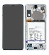 Display (LCD + Touch) + Frame + Battery für G996B Samsung Galaxy S21+ - phantom silver