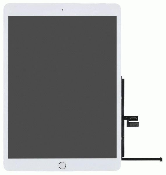 Displayglass + Touch + Fingerprint Sensor für Apple iPad 10.2 (2019) - silver