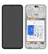 Display (LCD + Touch) + Frame + Battery für A546B Samsung Galaxy A54 5G - white