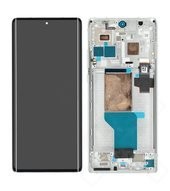 Display (LCD + Touch) + Frame für XT2241 Motorola Edge 30 Ultra - starlight white