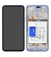 Display (LCD + Touch) + Frame + Battery für A546B Samsung Galaxy A54 5G - light violet