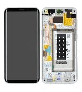 Display (LCD + Touch) + Frame + Battery für G955F Samsung Galaxy S8+ - arctic silver