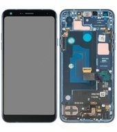 Display (LCD + Touch) + Frame für LMQ610 LG Q7+ - moroccan blue