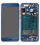 Display (LCD + Touch) + Frame+ Battery für STF-L09, L19 Huawei Honor 9, Honor 9 Premium - blue