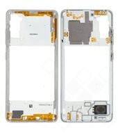 Middle Cover NFC für A415F Samsung Galaxy A41 - prism crush silver