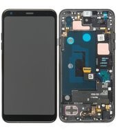 Display (LCD + Touch) + Frame für LMQ610 LG Q7+ - aurora black