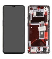 Display (LCD + Touch) + Frame für HD1901, HD1903 OnePlus 7T - frosted silver