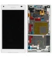 Display (LCD + Touch) + Frame für E5803/ E5823 Sony Xperia Z5 Compact - white
